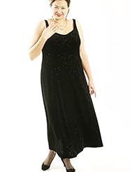 Plus Size Silk/Spandex/Velvet  Dress
