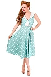 Polyester Sleeveless Vintage Midi Dress 