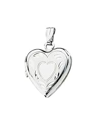 Heart Locket in 14k White Gold