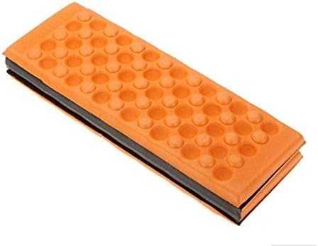 2-Pack Foldable Waterproof Foam Chair Seat Pad Mat Cushion Cover For Outdoor Travel Camping Fishing Hiking Picnic Beach Garden Patio, Various Colors Available (Orange)