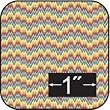 Victorian Flamestitch Gold Cotton Fabric-for Dollhouse Miniatures