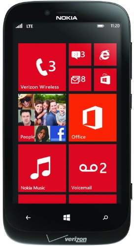 Nokia 822 4G Windows Phone, Black (Verizon Wireless)