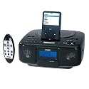 Jensen Docking Digital Music System/Alarm Clock with CD for iPod (Black)