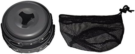 Rough It ★ 8-piece Camping Cookware Set ★Stackable, Light-weight, and Non-stick Outdoor Cooking Set Ideal for Hiking or Backpacking. Includes Frying Pan, Camping Pot, 2 Bowls, Mesh Carrying Case, and Cooking and Cleaning Accessories