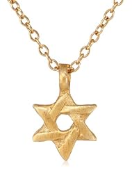 Satya Jewelry Gold Plate Mini Star of David Necklace