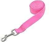 Pet Cuisine Nylon Long Dog Walking Leash For Harness Collar Cat Puppy Training Lead Rope 8 Feet Pink