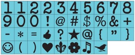 Brand New Press Alphabet Stamp Set .25" Characters 38/Pkg-#4 Brand New