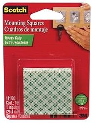 Scotch&reg; Pre-cut Foam Mounting Squares Heavy Duty 16 1 Inch Squares