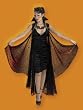 50in Full Cape Black Copper Classic Witch Vampire Costume