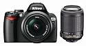Nikon D60 10.2MP Digital SLR Camera with 18-55mm f/3.5-5.6G AF-S DX VR and 55-200mm f/4-5.6G ED IF AF-S DX VR Zoom-Nikkor Lens with 2 Nikon School DVDs
