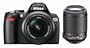 Nikon D60 10.2MP Digital SLR Camera with 18-55mm f/3.5-5.6G AF-S DX VR and 55-200mm f/4-5.6G ED IF AF-S DX VR Zoom-Nikkor Lens with 2 Nikon School DVDs