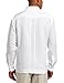 Cubavera Men's Long Sleeve Embroidered Guayabera Shirt, Bright White, X-Large