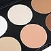 EVERMARKET Makeup Contour Kit Highlight and Bronzing Powder Palette - 6 Colors with Premium Oval Make Up Brush + 1PC Silica MakeUp Washing Brush