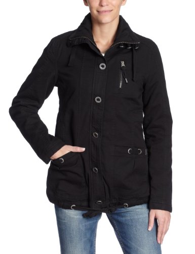 Cross Jeans Damen Jacke 81047, Gr. 48/50 (XL), Schwarz (Black) Preisvergleich