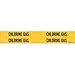 Brady 7049-4, 91717 Self-Sticking Vinyl Pipe Marker, (Pack of 50 Cards)