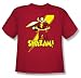 Search : Shazam Shazam! Youth S/S T-shirt in Red by DC Comics