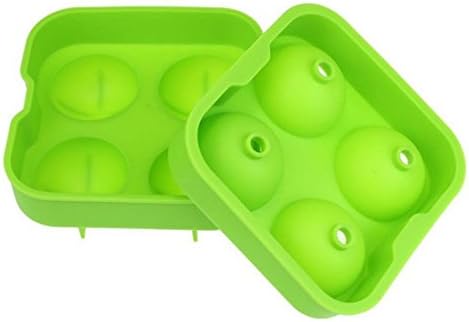 Silicon Ice Cube Ball Maker Mold Sphere Mould Brick Party Whiskey Ice Tray Green