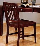 Review Furniture On The Web  / Single Cappuccino Finish Desk Chair