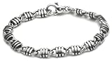 Sterling Silver Men's Stratus Curb Link Bracelet by Zina, 8