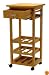 Winsome Wood Wine Cart with Drawer, Light Oak