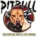 The Few The Proud The Owner Pitbull T-Shirt, Large, Lt Gray