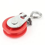 uxcell ロープ滑車　スイベルロープ滑車ホイールスイベル滑車 プラーリフト器具リフタータックル　家庭用