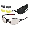 オージーケー ビナート3 ブラックフレーム クリアレンズ スペアレンズ(スモーク･イエロー)