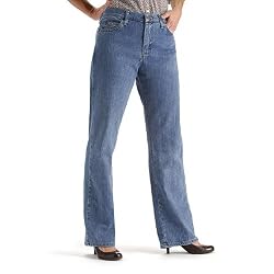 Lee Women's Petite Relaxed Fit Stretch Jean - Light Stone - 305-1843c