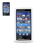 New Fashionable Perfect Fit Soft Silicon Gel Protector Skin Cover (Faceplate/Snap On) Rubber Cell Phone Case for Sony Ericsson Xperia X10 - CLEAR