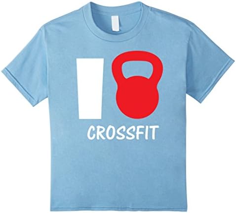 Kids I Love Crossfit Shirt - Fitness Shirt 4 Baby Blue