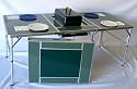 Six-Person Folding BBQ Table/ Top-Of-The-Line Construction/ 3-Years Warranty