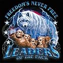 Freedom~wolf & Mt Rushmore Adult T-Shirt