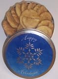 Gourmet Food : Scott's Cakes 1 lb. Snicker Doodle Cookies in a Snowflake Tin