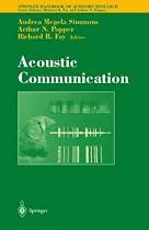 Acoustic Communication (Springer Handbook of Auditory Research)