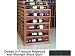 Wine Cellar Innovations Designer Series Collection Premium Redwood with Midnight Black Stain Vertical Display Cabinet 34x25x6-in.