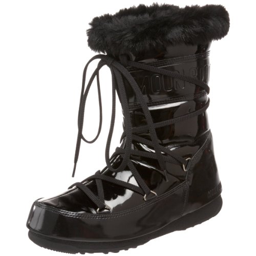 Tecnica Moon Boot Womens Puddlejumper Faux Fur BootBlack38 M EU7 B(M)