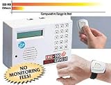 ERU-900 Receiver/Dialer, Pendant Transmitter-wrist band, necklace ,belt clip and AC adapter