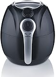GoWISE USA GW22622 2nd Generation Electric Air Fryer w/ Temperature Control, Detachable Basket & Carry Handle - Black 3.2 QT, 1500W