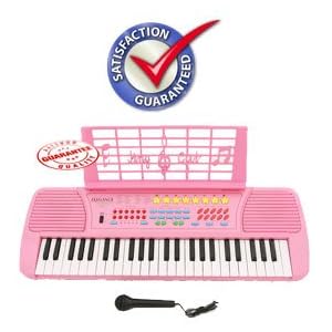 Children 49 Keys Electronic Piano Music Keyboard Pink KB49PK