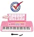 Children 49 Keys Electronic Piano Music Keyboard Pink KB49PK