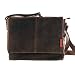 Messenger-Bag / B�chertasche aus ge�ltem Buffalo Leder 38x29x11 cm von Outback Model: Kalgoorlie, Farbe / Colour:Dark Muskat