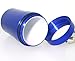 PILL CONTAINER - First Aid - Medical Alert - Key Chain - WATER RESISTANT - Large Size - Color BLUE
