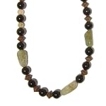 Obsidian Necklace 07 Beaded Prehite Quartz Black Rainbow Green White Crystal Healing Reiki Energy Gem 19