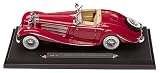 Review Maisto 536862 / 1:18th Premiere Edition - Mercedes 500K 1936 (red)