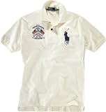41NKOFTSBLL. SL160  Polo Ralph Lauren Mens Classic Fit Big Pony Flag Polo, Cream (X Large)