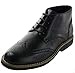 Alpine Swiss Men's Geneva Ankle Boots Brogue Medallion Wing Tips