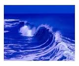 Blue Curl - Ocean City, Maryland Photographic Poster Print by Debby WESTCOTT, 20x16