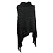 Women's Turtleneck Pullover Poncho | Elegant Knitted Sweater