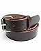 Big & Tall Mens Heavy Duty Dark Chocolate Brown Leather Belt 1 1/4