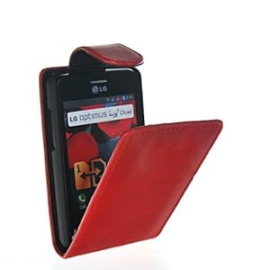 Cover Case Pour LG Optimus L3 E430 E425 Rouge: High tech